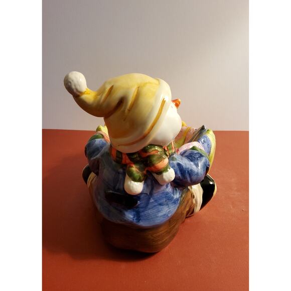 Ceramic Snowman Sleigh Candy Dish - Picture 4 of 4